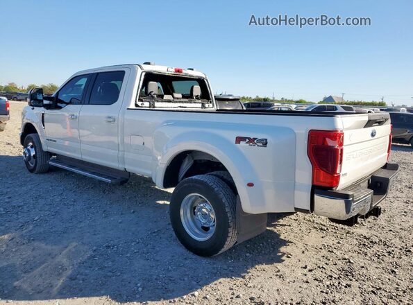 1FT8W3DT1NEC25464 2022 FORD F350 White Trasero izquierdo