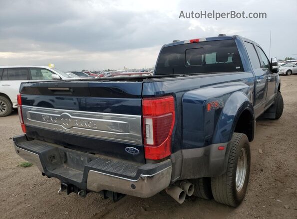 1FT8W3DT2LEE68889 2020 FORD F350 Blue უკანა მარჯვენა