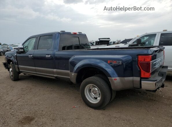 1FT8W3DT2LEE68889 2020 FORD F350 Blue უკანა მარცხენა