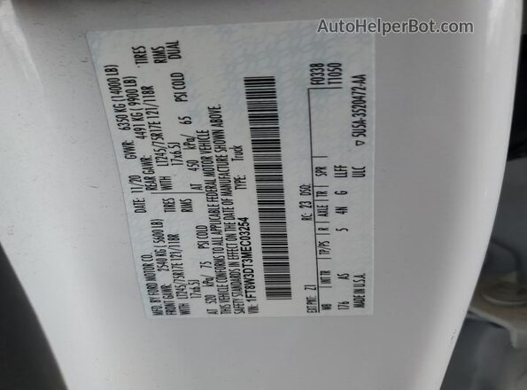 1FT8W3DT3MEC03254 2021 FORD F350 White Engine compartment view
