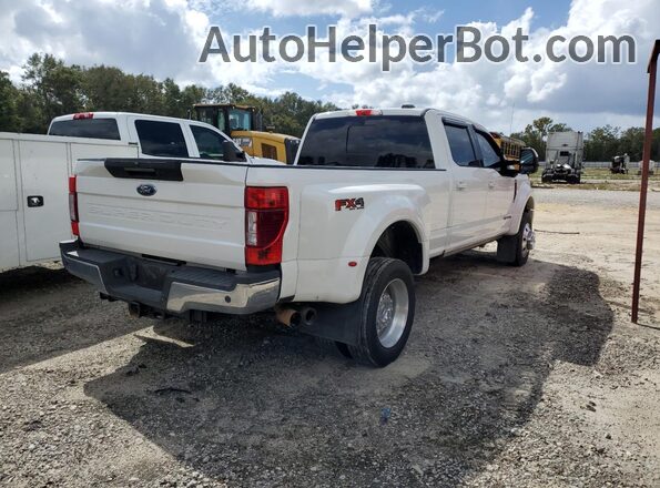 1FT8W4DT7MEC59218 2021 FORD F450 White Задня права чверть