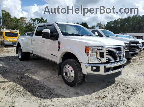 1FT8W4DT7MEC59218 2021 FORD F450 White Передня права чверть