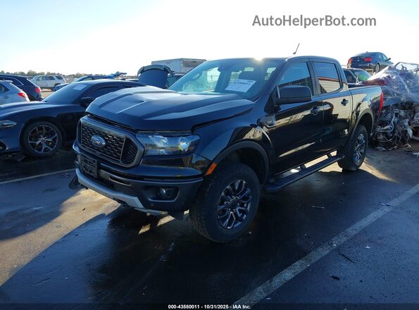 1FTER4FH0MLD89128 2021 FORD RANG Black Առջևի ձախ երեք քառորդ տեսարան