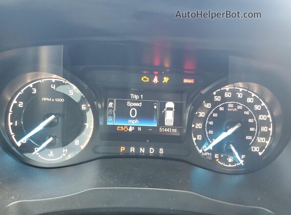 1FTER4FH8NLD08975 2022 FORD RANG Silver Вид щитка приладів