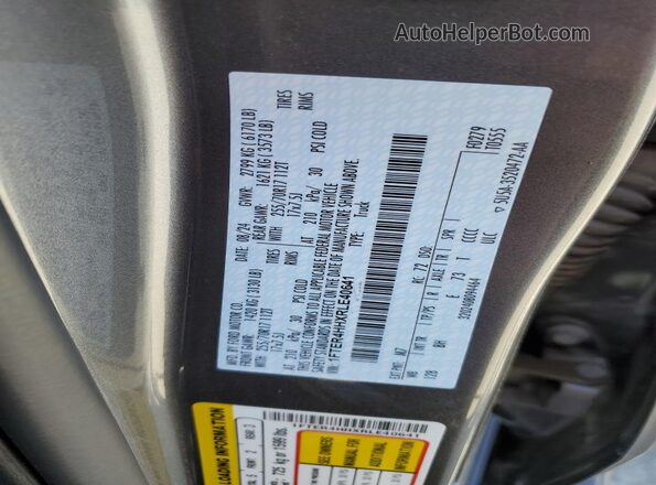 1FTER4HHXRLE40641 2024 FORD RANG Gray Vista del compartimento del motor
