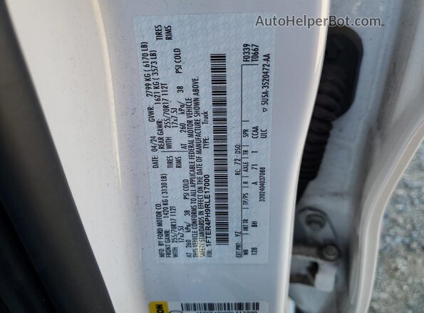 1FTER4PH9RLE17000 2024 FORD RANG Белый Вид подкапотного пространства