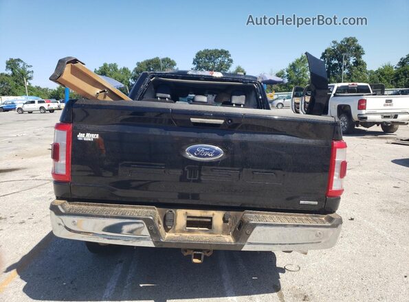 1FTEW1CP0NFA10342 2022 FORD F150 Black Вид ззаду