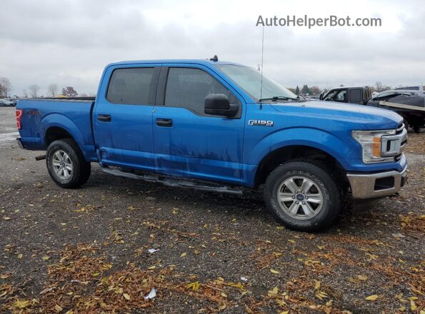 1FTEW1EB2KFC72067 2019 FORD F150 Синий Передняя правая четверть