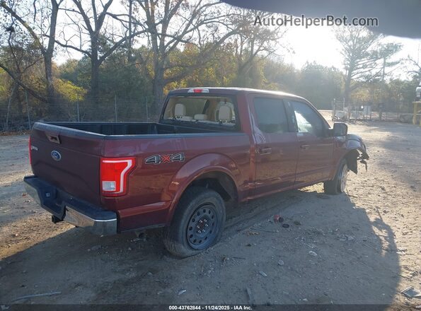 1FTEW1EF7HFC38458 2017 FORD F150 Burgundy Задня права чверть