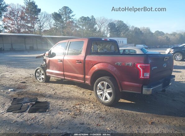 1FTEW1EF7HFC38458 2017 FORD F150 Burgundy Задня ліва чверть