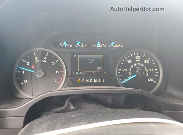 1FTEW1EG2GFC04080 2016 FORD F150 Черный Вид щитка приборов