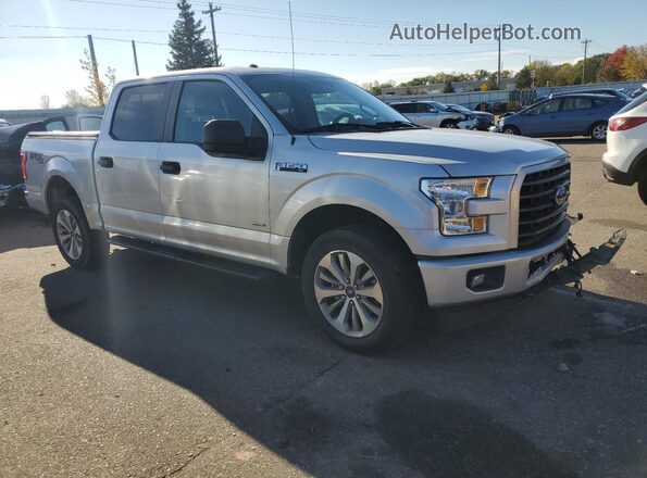1FTEW1EP3HFB33778 2017 FORD F150 Silver Delantero derecho