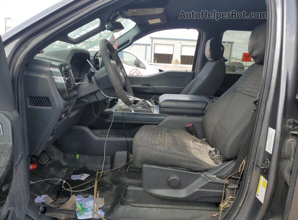 1FTEW1EP4NFB63092 2022 FORD F150 Gray წინა სალონის ხედი