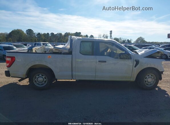 1FTEX1C51MKD61827 2021 FORD F150 White უკანა სალონის ხედი