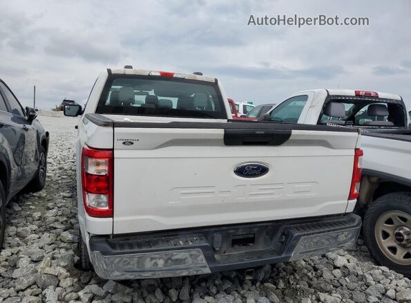 1FTEX1CB1NKD32206 2022 FORD F150 White Вид ззаду
