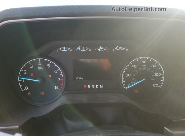 1FTEX1CB1NKD32206 2022 FORD F150 White Вид щитка приладів