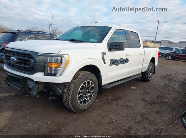 1FTFW1E80NFC38898 2022 FORD F150 Белый Передняя левая четверть