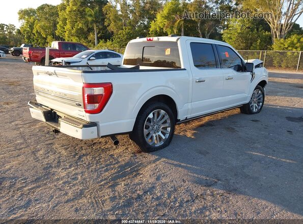 1FTFW1E87NFB47451 2022 FORD F150 White Tył prawy