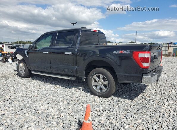 1FTFW1E89NFB64154 2022 FORD F150 Black Tył lewy