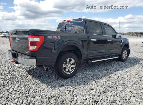 1FTFW1E89NFB64154 2022 FORD F150 Black Tył prawy