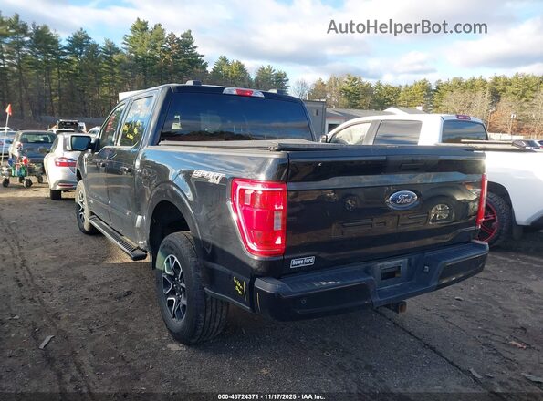 1FTFW1ED6NFB12767 2022 FORD F150 Black Հետևի ձախ