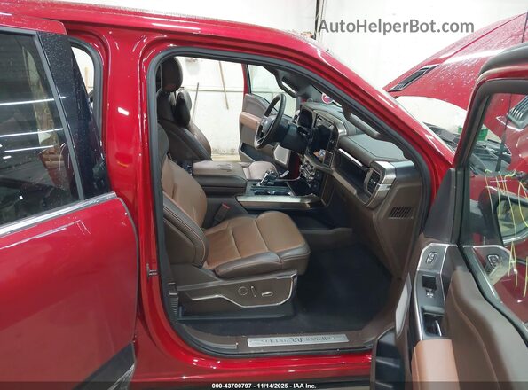 1FTFW6LD8RFA00655 2024 FORD F150 Red Front interior view