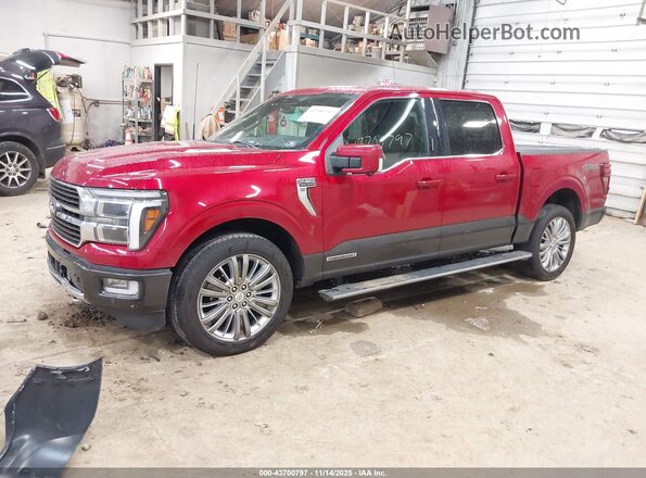 1FTFW6LD8RFA00655 2024 FORD F150 Red Front left