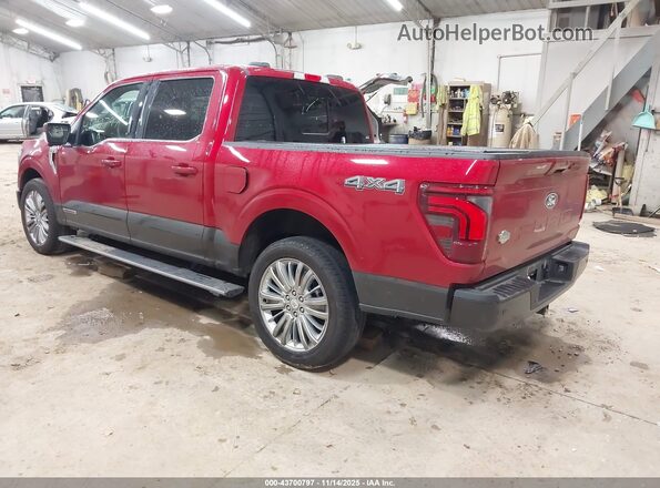 1FTFW6LD8RFA00655 2024 FORD F150 Red Rear left