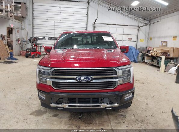 1FTFW6LD8RFA00655 2024 FORD F150 Red Instrument cluster view