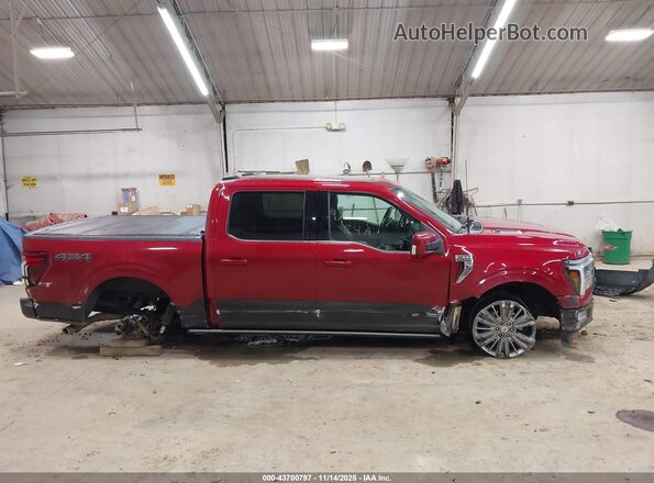 1FTFW6LD8RFA00655 2024 FORD F150 Red Rear interior view