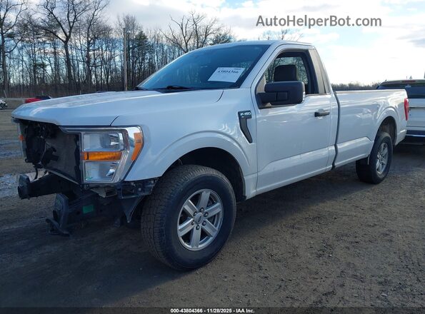 1FTMF1EBXNKE12583 2022 FORD F150 White Передня ліва чверть