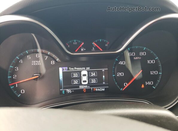 1G1105S32LU100745 2020 CHEVROLET IMPALA Black Widok zestawu wskaźników
