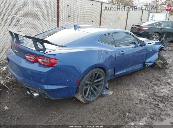 1G1FF1R79M0101759 2021 CHEVROLET CAMARO Синий Задняя правая четверть