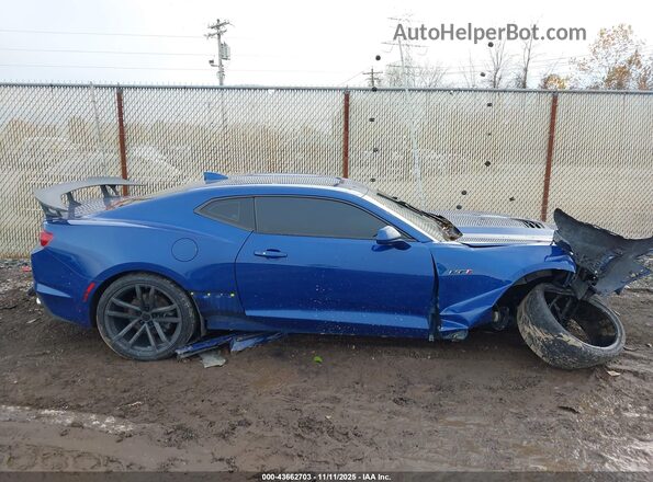 1G1FF1R79M0101759 2021 CHEVROLET CAMARO Синий Вид задней части салона