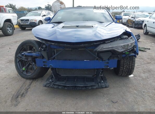 1G1FH3D74R0118232 2024 CHEVROLET CAMARO Синий Вид задней части салона