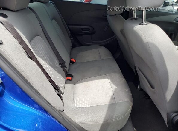 1G1JB5SB1K4149080 2019 CHEVROLET SONIC Blue Rear seats view