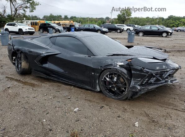 1G1Y72D46L5118948 2020 CHEVROLET CORVETTE Black Przód prawy