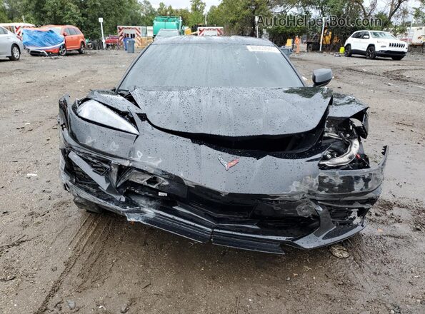 1G1Y72D46L5118948 2020 CHEVROLET CORVETTE Black Widok z przodu