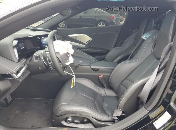 1G1Y72D46L5118948 2020 CHEVROLET CORVETTE Black Widok wnętrza z przodu