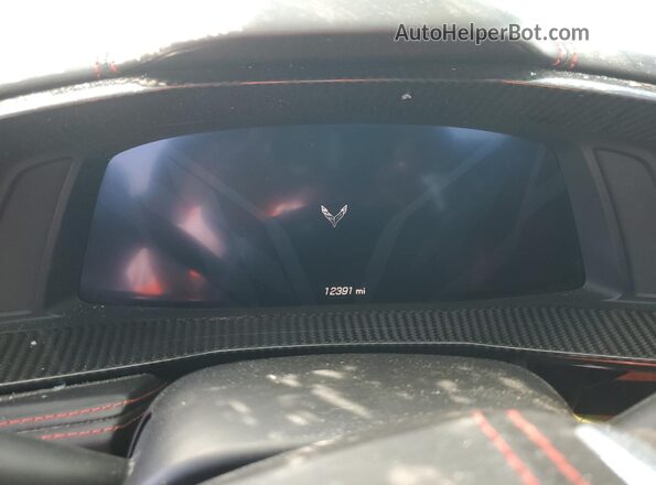 1G1Y83D42L5113751 2020 CHEVROLET CORVETTE Black Widok zestawu wskaźników