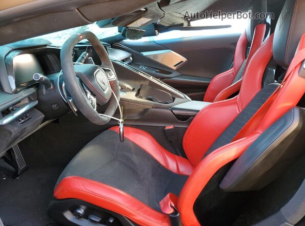 1G1Y83D42L5113751 2020 CHEVROLET CORVETTE Black Widok wnętrza z przodu