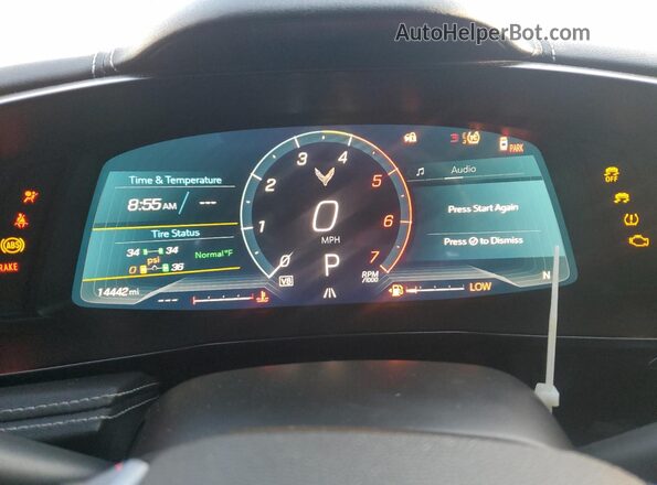 1G1YA2D45P5120522 2023 CHEVROLET CORVETTE Orange ხელსაწყოთა პანელის ხედი