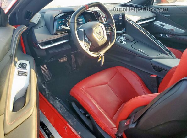 1G1YA2D49P5137839 2023 CHEVROLET CORVETTE Red Առջևի վահանակի տեսք