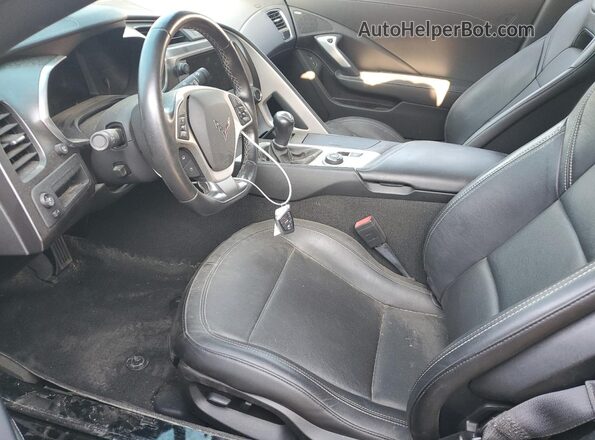 1G1YA2D70K5119040 2019 CHEVROLET CORVETTE Черный Вид салона спереди