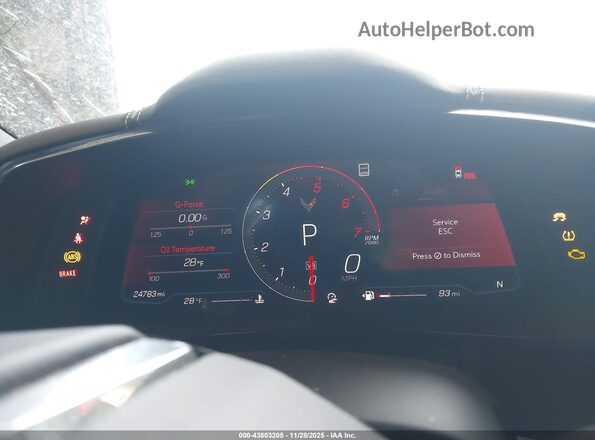 1G1YB2D41M5102124 2021 CHEVROLET CORVETTE Blue Հետևի նստատեղերի տեսք