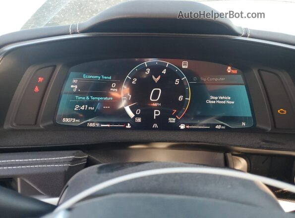 1G1YB3D49P5103015 2023 CHEVROLET CORVETTE Black Vista del cuadro de instrumentos