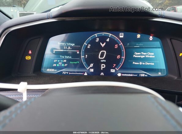 1G1YC2D46P5105411 2023 CHEVROLET CORVETTE Blue Vista de los asientos traseros