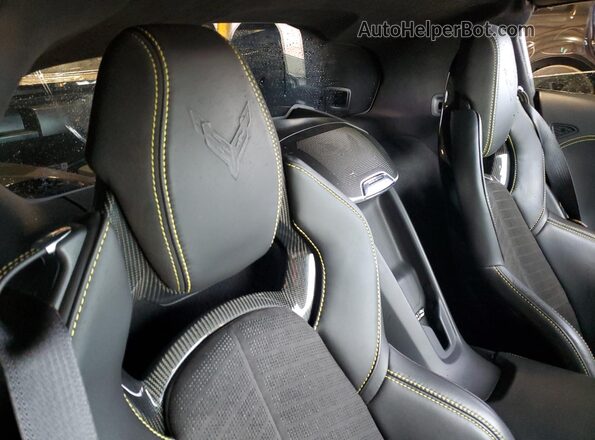 1G1YC2D48M5123162 2021 CHEVROLET CORVETTE Black Rear seats view