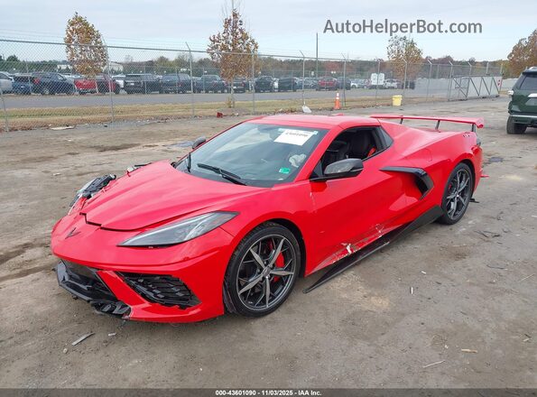 1G1YC3D41M5125955 2021 CHEVROLET CORVETTE Red Front left