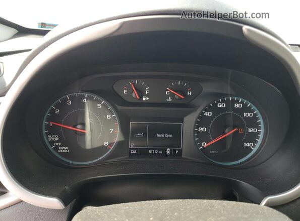 1G1ZD5ST1NF180361 2022 CHEVROLET MALIBU Синий Вид щитка приборов